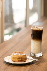 bread and ice coffee
