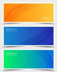 Trendy gradient flowing geometric abstract pattern background texture for poster flyer cover design UX UI website Minimal color gradient banner template Modern vector wave shape for brochure