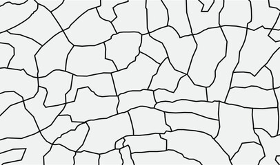 cracks on wall simple flat vector illustration