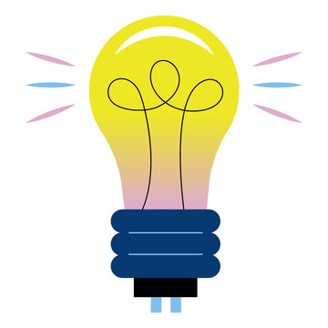 Lightbulb vector icon