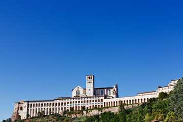 Fototapeta na wymiar Assisi Basilica San Francesco friary