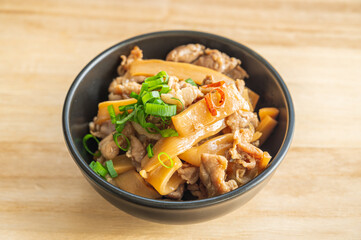 メンマと豚肉の煮付け