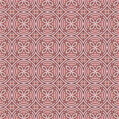 Abstract seamless pattern with various shapes. Geometric pattern for fabric. Textile background.