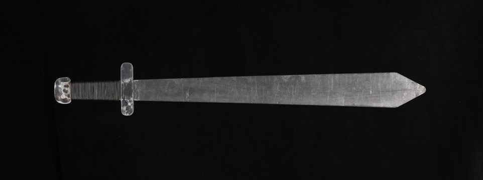 spartan sword isolated on black background