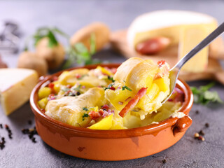 tartiflette- baked potato and melted cheese