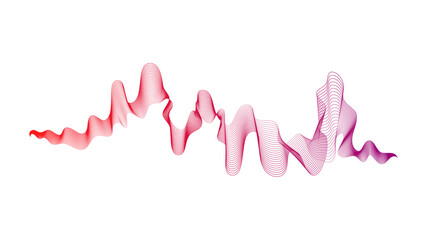 Abstract backdrop with wave gradient lines