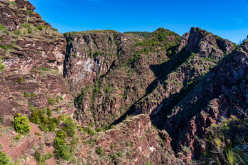 Gorges de Daluis or Chocolate canyon in Provence-Alpes, France.