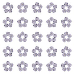 floral abstract pattern for tiles and textile. Texture on white background.