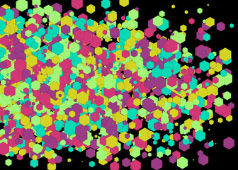 Colorful Universe Distribution Computational Generative Art background illustration