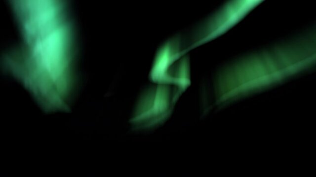 Northern Lights Aurora Realistic Animation Loop Green 3