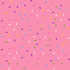 Jimmy chocolate chip colorful on pink background 