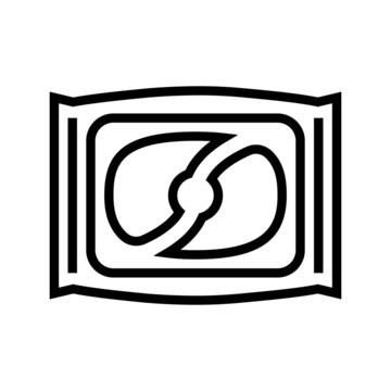 pods detergent line icon vector. pods detergent sign. isolated contour symbol black illustration