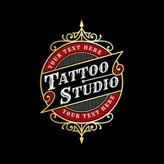 Vintage ornamental vector with floral ornament Suitable for whiskey, liquor, beer, brewery, wine, barber shop, coffee shop, tattoo studio, salon, boutique, hotel, shop signage engraving illustration