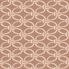 Japanese Chain Knot Net Vector Seamless Pattern