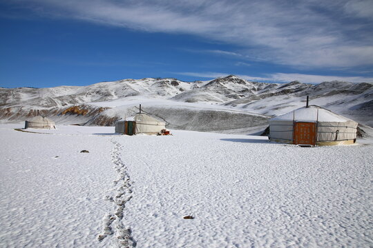 Mongolian ger in central Mongolia