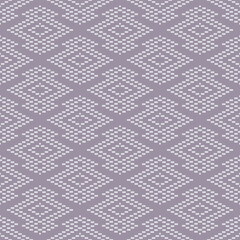 Japanese Zigzag Pixel Diamond Vector Seamless Pattern