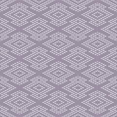 Japanese Zigzag Pixel Diamond Vector Seamless Pattern