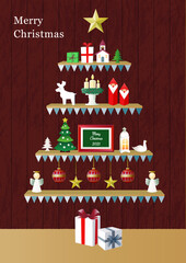 ステージツリーのイラスト素材