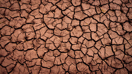 Trockener und rissiger Boden - Klimawandel Hintergrund