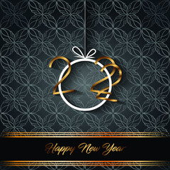 2022 Happy New Year background for your seasonal invitations, festive posters, greetings cards.