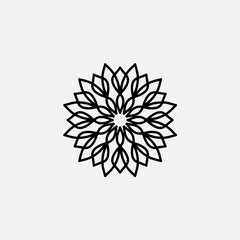 PriSimple Mandala Shapes for Coloring. Vector Mandala. Floral. Flowers. Oriental. Book Pages. Outlines.
