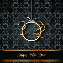 2022 Happy New Year background for your seasonal invitations, festive posters, greetings cards.