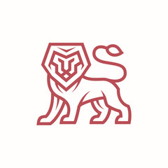 Lion Standing Logo design
