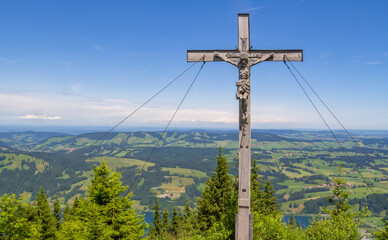 Obraz premium Crucifix at mountain top