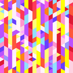 Seamless polygonal pattern. Pretty colors. Abstract geometric wallpaper of the surface. Cute background. Print for polygraphy, posters, t-shirts and textiles. Beautiful texture. Doodle for design