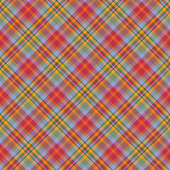 Plaid seamless pattern. Vector background of textile ornament. Flat fabric design.