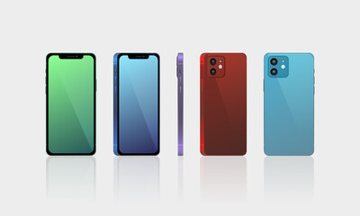 Modern Smartphone - Minimal Vector Mockup