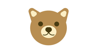 かわいいシンプルなイヌ