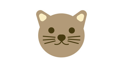 かわいいシンプルなネコ