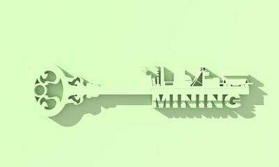 Industrial icons as part of ancient key