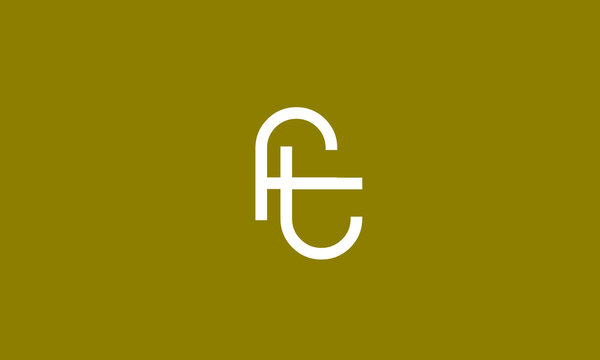 Alphabet letters Initials Monogram logo FT, TF, F and T