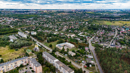 aerial view of the city