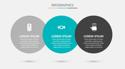 Set Candy, Coffee thermometer and Kettle with handle. Business infographic template. Vector