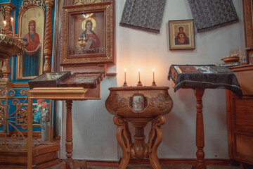 orthodox church with icons 