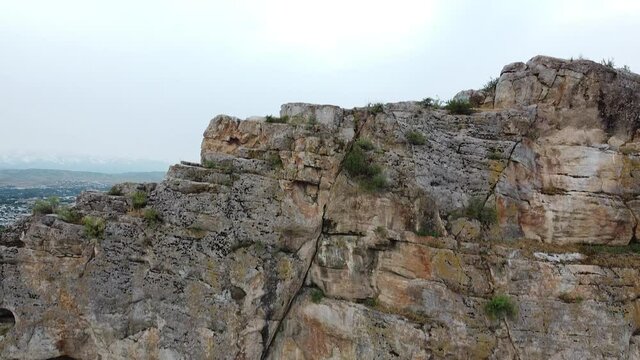 Landscape Of Kyrgyzstan. Osh. Mount Sulaiman-Too