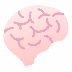 brain intelligence mind single isolated icon with smooth style