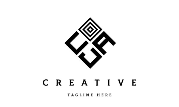 UAJ rectangle three latter logo vector