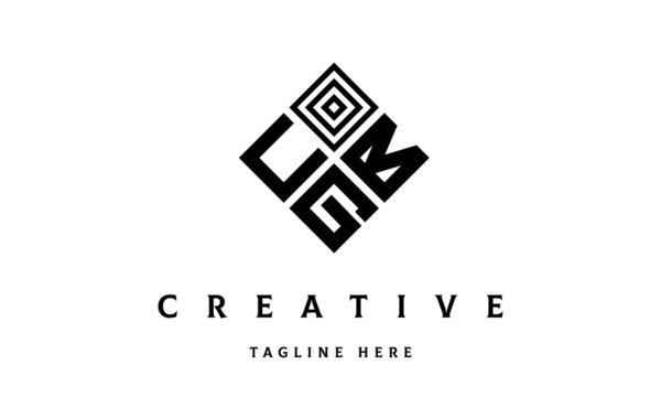 UBG rectangle three latter logo vector