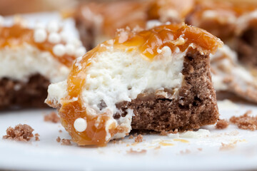 small tartlets with soft salted caramel