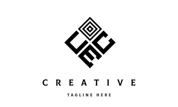 UCE rectangle three latter logo vector