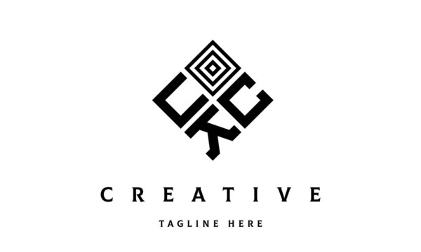 UCK rectangle three latter logo vector