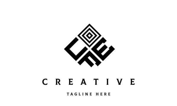 UEF rectangle three latter logo vector