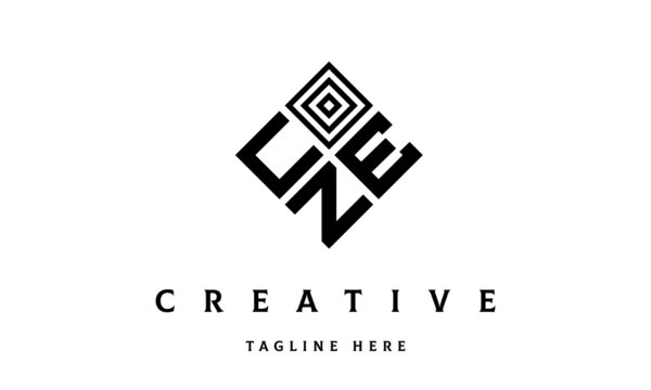 UEN rectangle three latter logo vector