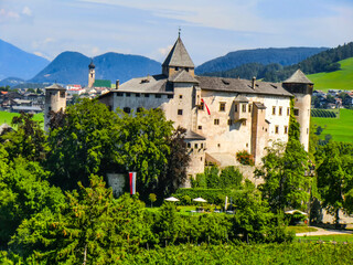 Fototapeta na wymiar Fie/Voels, Castel Presule / Proesels Castel, August 2021, South Tyrol, Alto Adige, Italy, Europe