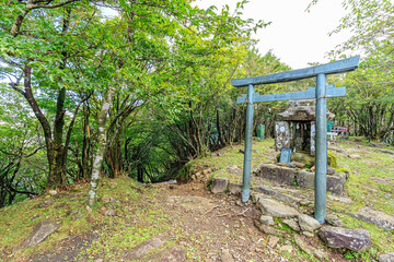 夏の英彦山　南岳山頂　福岡県田川郡　Mt.Hikosan in summer Fukuoka-ken Tagawa-gun Minamidake summit