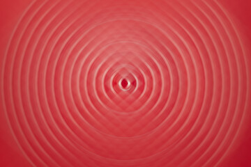 Fototapeta na wymiar Geometric saturated red and beige spiral rings